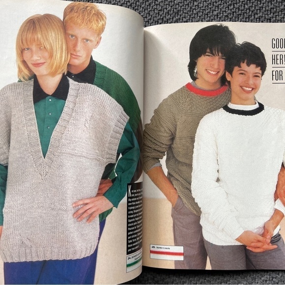 80s Vogue Knitting International Magazines Designer Knit Patterns Instructions - Picture 3 of 15